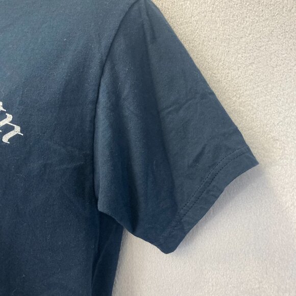 Slade Wilder Destroy Tradition Retro Y2K Style Shirt Mens Medium M Skull Blue - Picture 9 of 11